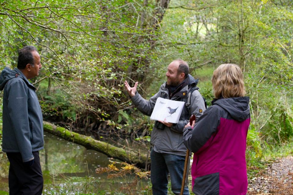 Ed helps identify birds and local wildlife (Tracey Rich)