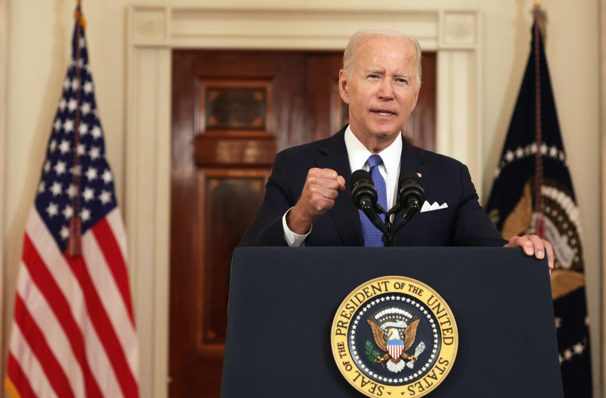 <span class="caption">President Joe Biden has called on Congress to codify Roe.</span> <span class="attribution"><a class="link " href="https://www.gettyimages.com/detail/news-photo/president-joe-biden-addresses-the-supreme-courts-decision-news-photo/1404904365?adppopup=true" rel="nofollow noopener" target="_blank" data-ylk="slk:Alex Wong/Getty Images;elm:context_link;itc:0;sec:content-canvas">Alex Wong/Getty Images</a></span>