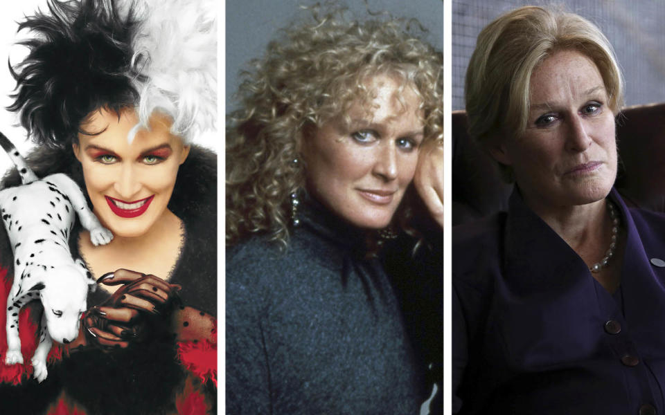 <p>Glenn Close incarne l'iconique <b>Cruella d'Enfer</b> dans le remake de Disney Les 101 Dalmatiens, elle campait avant l'inquiétante maîtresse de Michael Douglas <b>Alex Forrest</b> dans <i>Liaison fatale </i>et la cruelle directrice <b>Nicolette Cayman </b>dans le thriller<i> Seven sisters</i>.</p>...