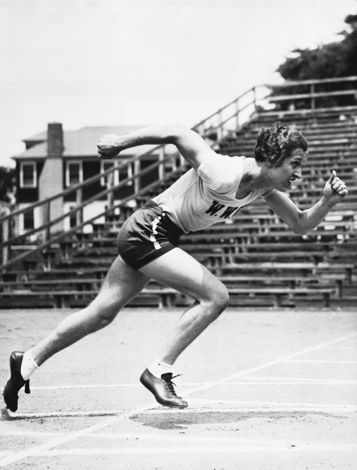 Image: Olympic Sprinter Helen Stephens Running on Track Field (Bettmann Archive / Getty Images)