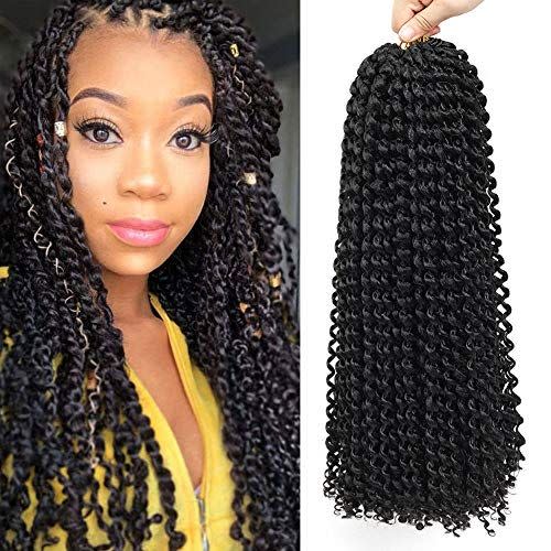 2) Passion Twist Hair Long Inch Crochet Braids Extensions