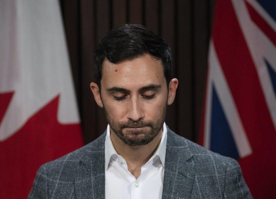 <span class="caption">Stephen Lecce, minister of education for Ontario, was challenged for his anti-Black behaviour in college. </span> <span class="attribution"><span class="source">THE CANADIAN PRESS/Nathan Denette</span></span>