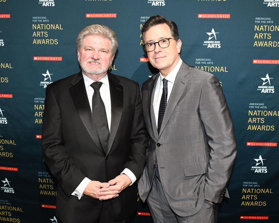 Bob Lynch and Stephen Colbert