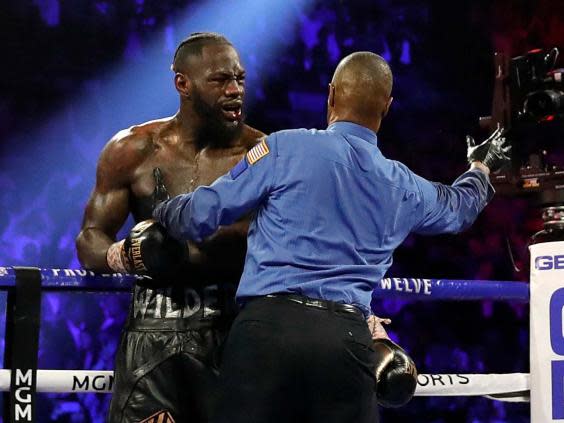 Deontay Wilder was furious with his team's decision to wave off his fight with Tyson Fury (Reuters)