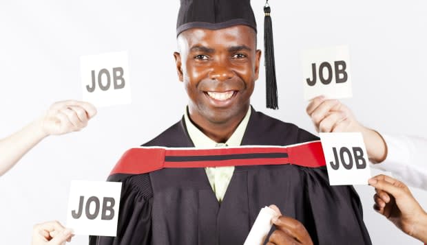 african graduate with job offers