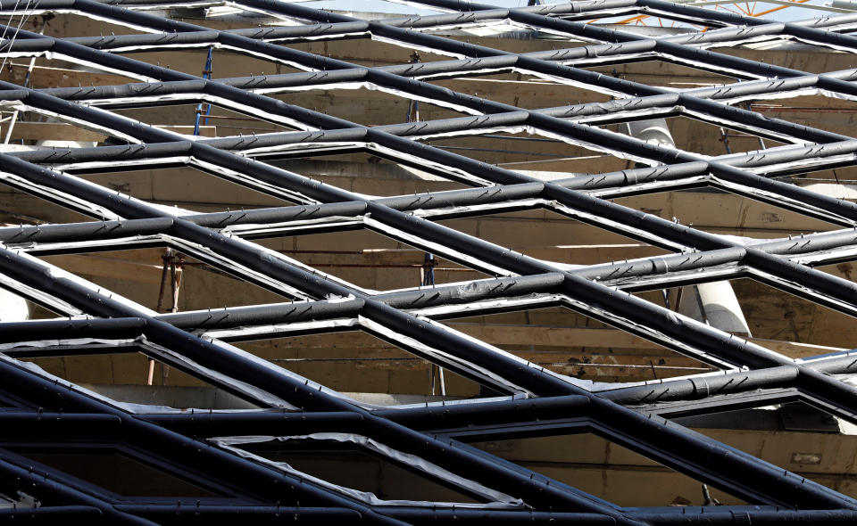 L'edificio di Zaha Hadid in costruzione, dicembre 2017. (REUTERS/Jamal Saidi)