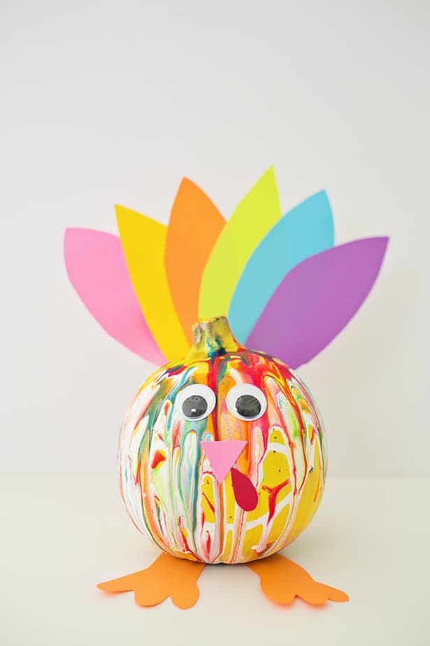 Colorful Pumpkin Turkey