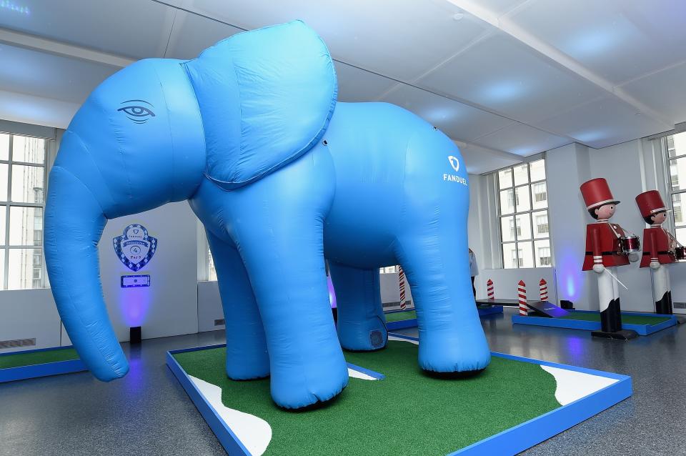 At a July 11, 2017 FanDuel event in New York City, there was an elephant in the room. (Getty)