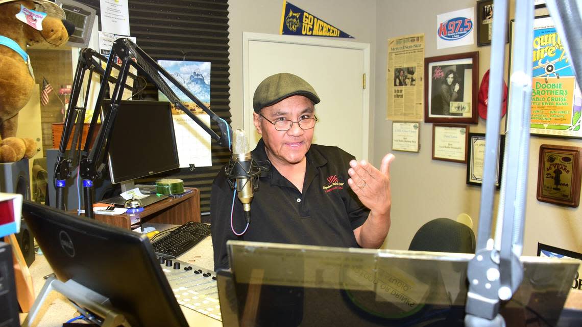 Dave Luna, 66, has worked as a radio host in Merced for 45 years. Luna started in Merced when he was 19 years old in 1979. He currently hosts a morning show on K97.5.