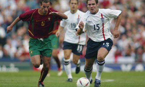 David Dunn in action during his one England cap against Portugal in 2002.