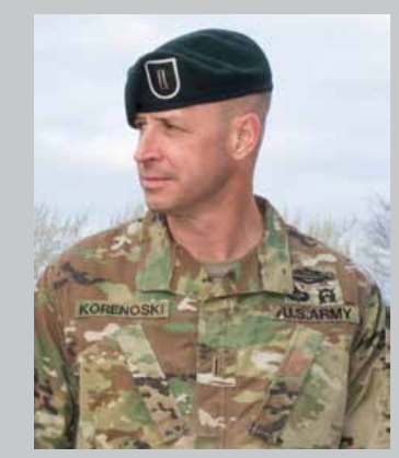 Chief Warrant Officer 5 James Korenoski was inducted into the Distinguished Order of the Special Forces Regiment during an April 26, 2024, ceremony at Fort Liberty.