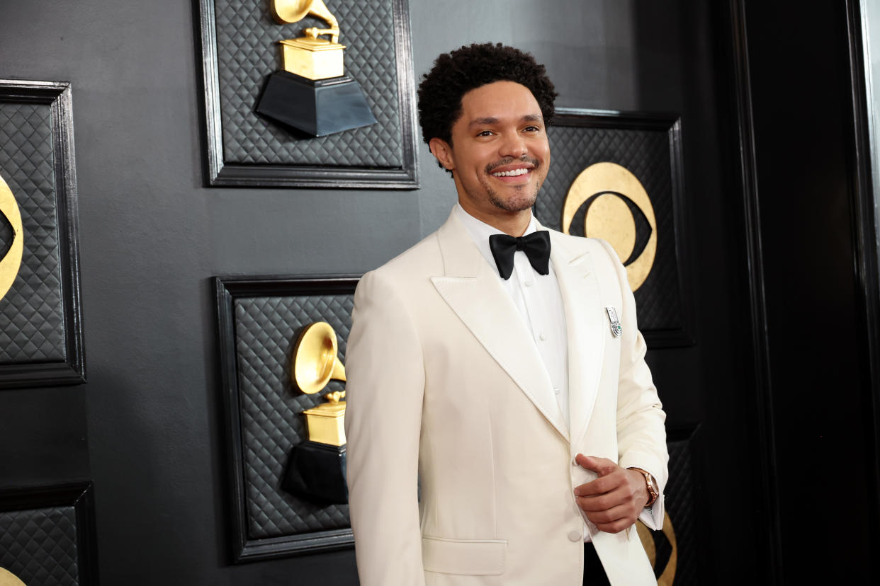 Trevor Noah plays it safe during in his Grammys monologue at the 65th Grammy Awards.