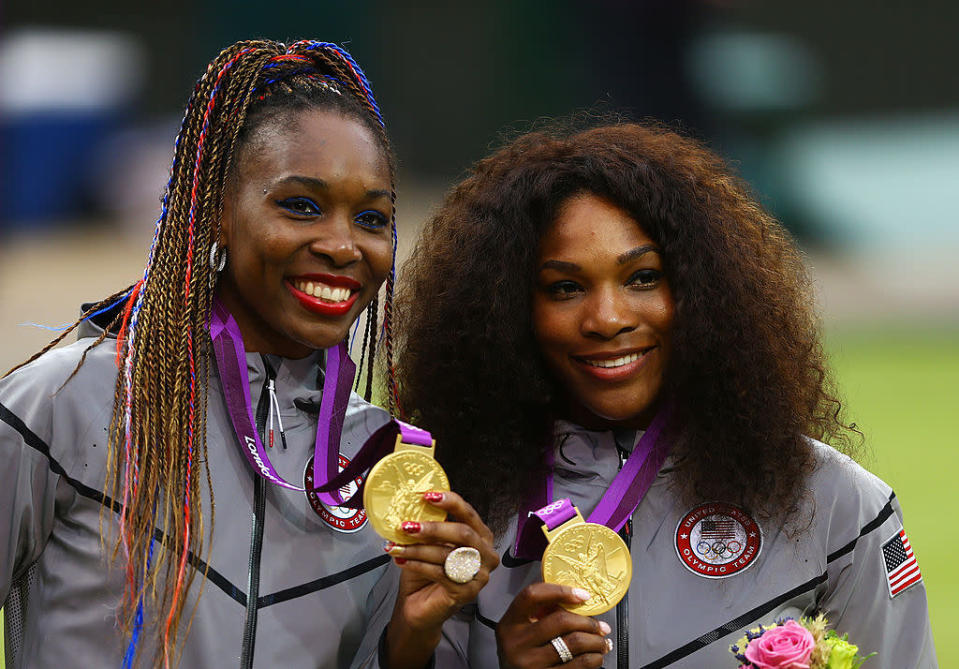 Box braids and curly ’fro