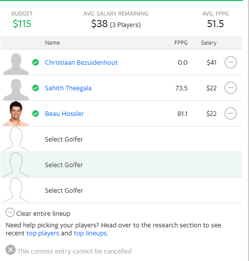 PGA DFS: Yahoo Cup Picks for the Bermuda Championship