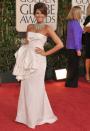 <p>Eva Mendes in ivory Christian Dior. </p>