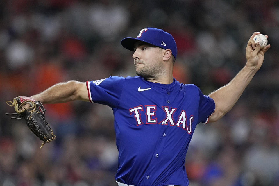 The Rangers placed Brock Burke on the 15-day IL Saturday with a fractured hand. (AP Photo/Kevin M. Cox)