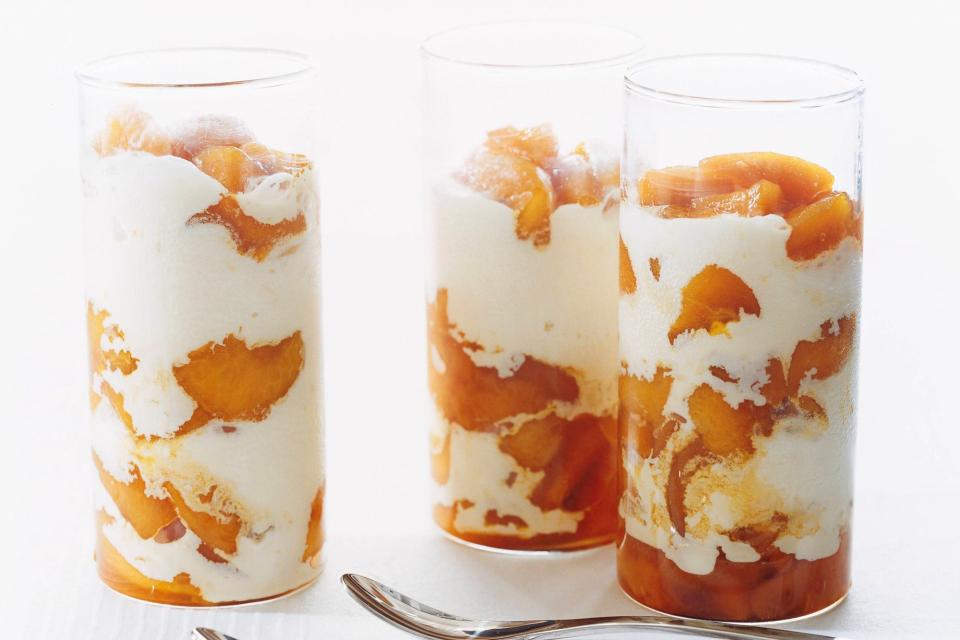 Brandied Peach Parfaits