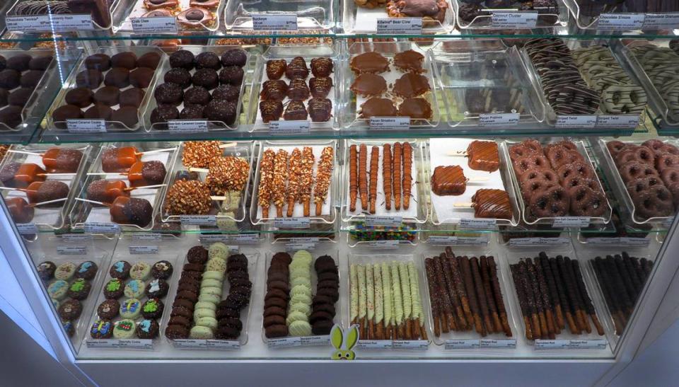 Kilwins sells a wide assortment of sweet treats including hand-crafted chocolates, fudge, caramel apples, peanut brittle, and ice cream. Kilwins has opened a second location in Columbus at the Midland Commons development. 03/12/2024