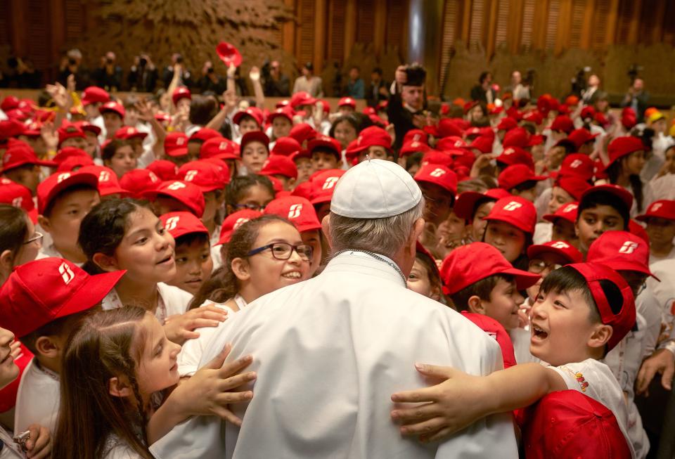 When Pope Francis delivered his inclusive, openhearted vision of Catholicism to hundreds of adoring schoolchildren, Jason Horowitz was at the Vatican to see it—and report on a rapidly evolving Church.