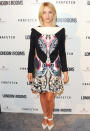 Perhaps Julianne Hough was auditioning for "Sister Act 3: Back in the Psychedelic Habit," or perhaps her stylist was playing a nasty trick. Either way, this Peter Pilotto dress should be discarded ASAP. (4/9/2013)