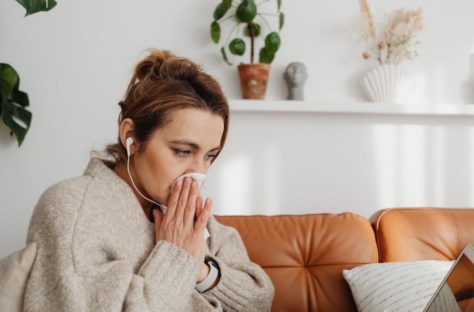 Occasionally a cold might turn into something more serious requiring assessment and specific treatment. <a href="https://www.pexels.com/photo/woman-blowing-nose-7195040/" rel="nofollow noopener" target="_blank" data-ylk="slk:Photo by Karolina Grabowska/Pexels;elm:context_link;itc:0;sec:content-canvas" class="link ">Photo by Karolina Grabowska/Pexels</a>, <a href="http://creativecommons.org/licenses/by/4.0/" rel="nofollow noopener" target="_blank" data-ylk="slk:CC BY;elm:context_link;itc:0;sec:content-canvas" class="link ">CC BY</a>