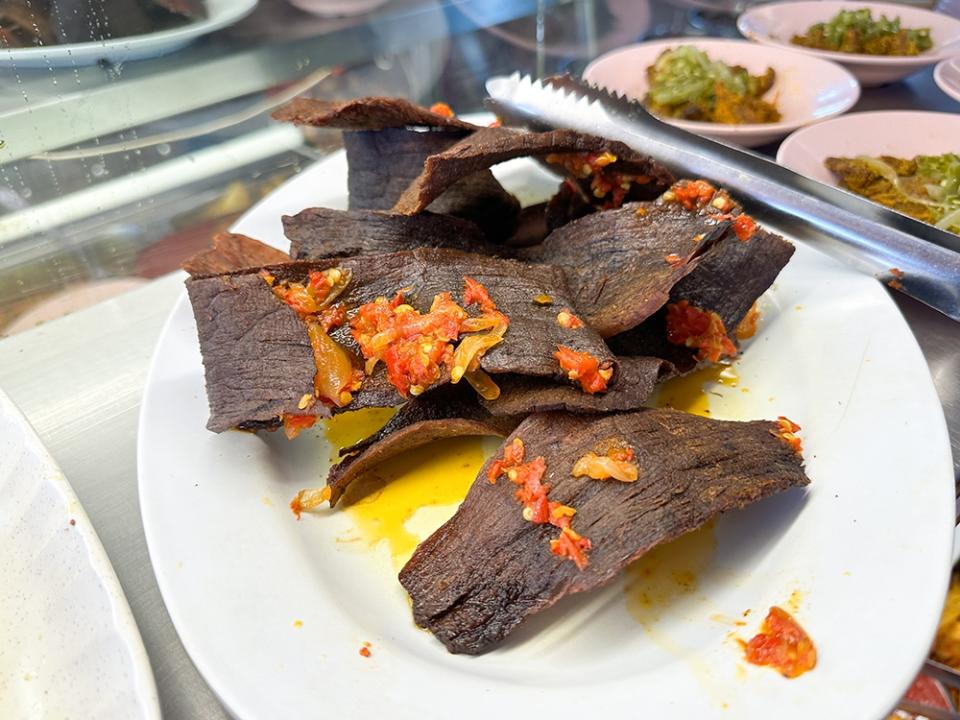 Crunch down on this Dendeng Balado.