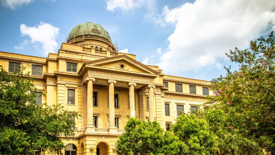 college station, texas, usa 01 september 2019 the academic building at texas am university