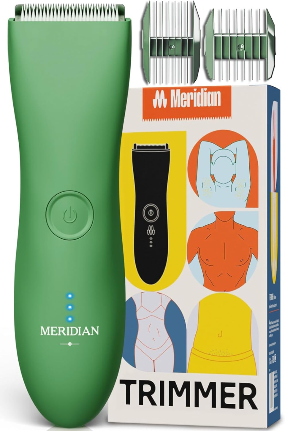 Meridian Cordless Waterproof Body & Pubic Hair Trimmer