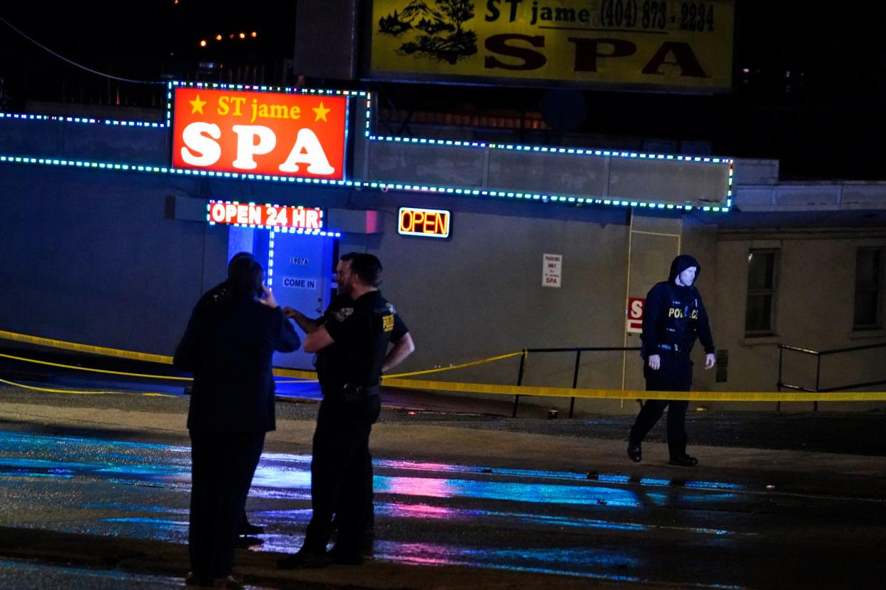 APTOPIX Massage Parlor Shooting (Copyright 2021 The Associated Press. All rights reserved.)