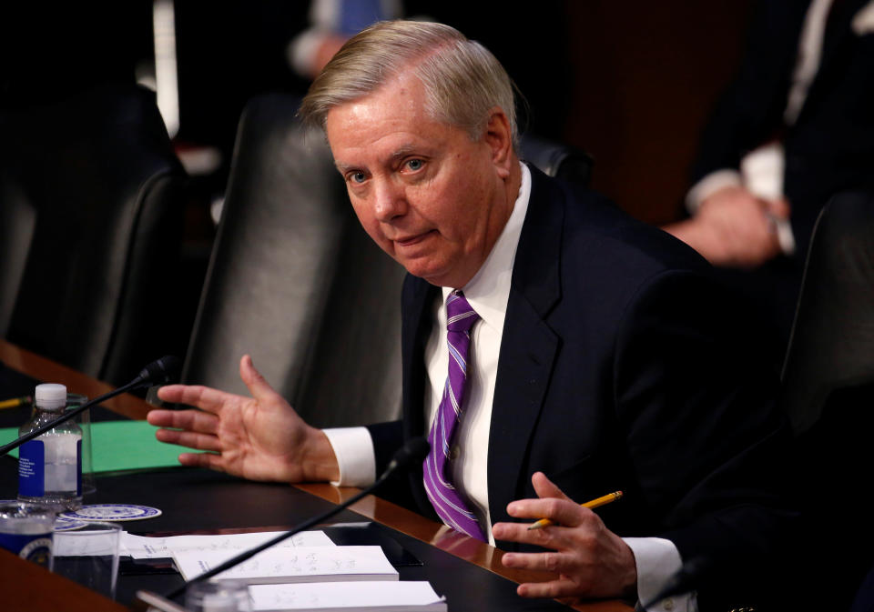 Sen. Lindsey Graham, R-S.C., questions Homeland Security Secretary Kirstjen Nielsen during a hearing with the Senate Judiciary Committee on Capitol Hill on Jan. 16, 2018. (Photo: Joshua Roberts/Reuters)