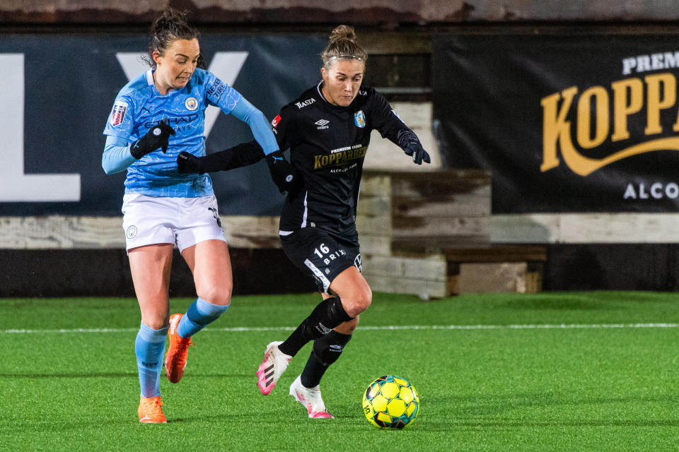 Manchester City's Caroline Weir is ready for the Manchester derby in the FA WSL