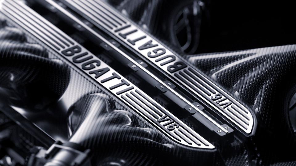 Bugatti Teases Its New V-16 Engine