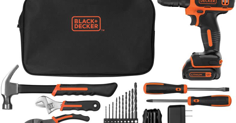 A Quick Fix: Black+Decker Cordless Drill With 64-Piece Project Kit