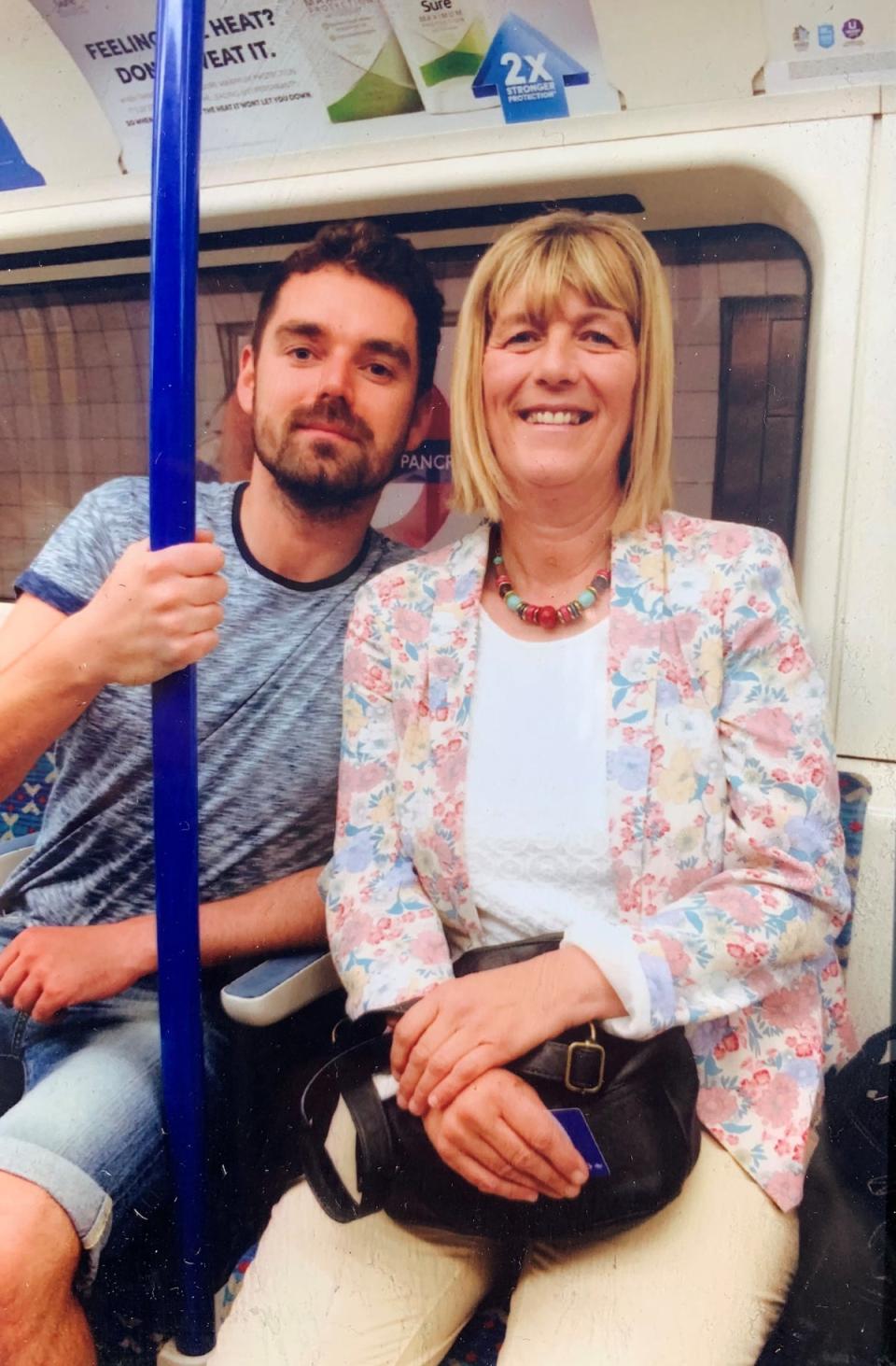 Simon Midgley with his mother Jane (Family handout/PA) (PA Media)