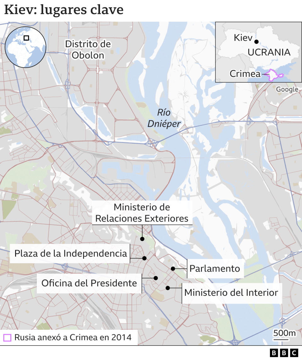 Mapa de Kiev