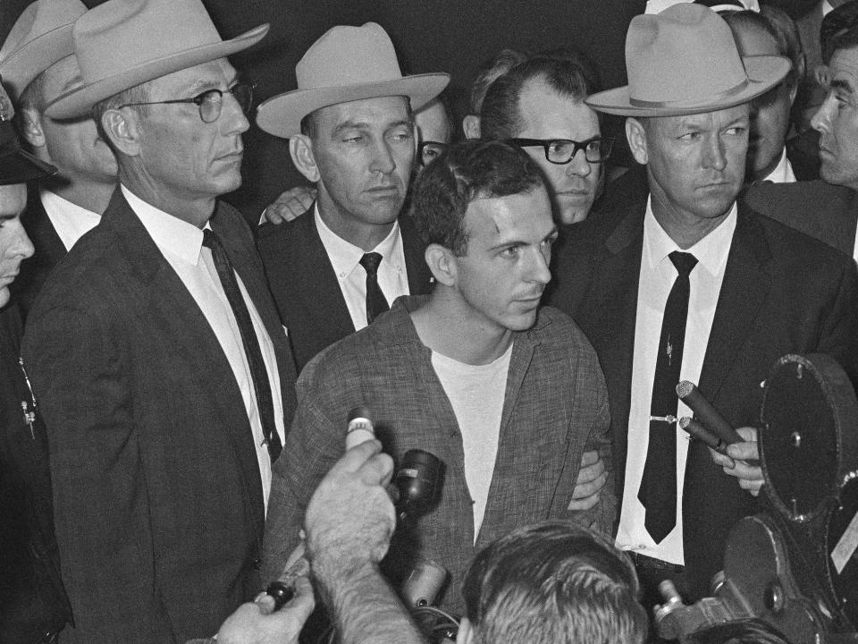 Oswald with press