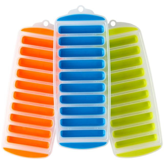 Sagit Funny Silicone Ice Cube-Tray With Lid Fill-And Release Ice