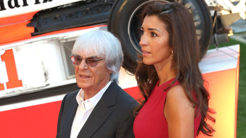 Bernie Ecclestone mit seiner dritten Frau Fabiana Flosi