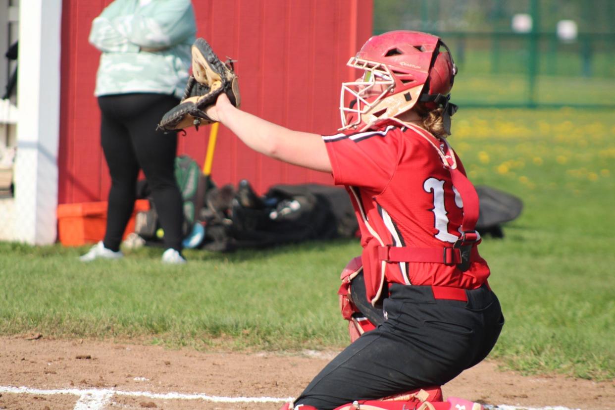 Holley senior catcher Leigha Walker.