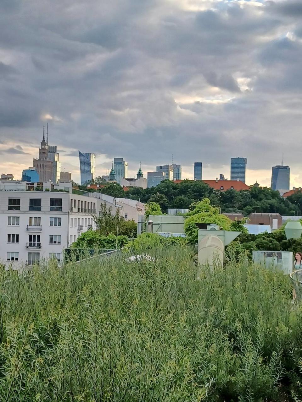 Vista del Centro de la ciudad desde los jardines de la Universidad de Varsovia.