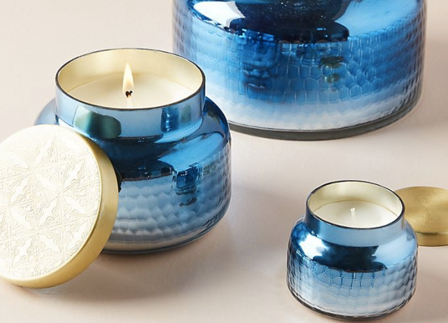 Paint & Petals Pacific Blue Candle