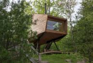 <p>If you want a more low-key treetop experience, book your stay at this <a href="https://go.redirectingat.com/?id=74968X1525080&xs=1&url=https%3A%2F%2Fwww.airbnb.com%2Frooms%2F13761529%3Fguests%3D1%26adults%3D1&sref=https%3A%2F%2Fwww.housebeautiful.com%2Flifestyle%2Fg25781535%2Fnature-travel-hotels%2F" rel="nofollow noopener" target="_blank" data-ylk="slk:Airbnb;elm:context_link;itc:0;sec:content-canvas" class="link ">Airbnb</a>. It features midcentury modern interiors, a spacious living area, and a panoramic window that overlooks a lake. It's only fifteen minutes outside of Woodstock, New York, too, so you'll be able to explore the cute downtown area while you're here.</p><p><a class="link " href="https://go.redirectingat.com/?id=74968X1525080&xs=1&url=https%3A%2F%2Fwww.airbnb.com%2Frooms%2F13761529%3Fguests%3D1%26adults%3D1&sref=https%3A%2F%2Fwww.housebeautiful.com%2Flifestyle%2Fg25781535%2Fnature-travel-hotels%2F" rel="nofollow noopener" target="_blank" data-ylk="slk:BOOK NOW;elm:context_link;itc:0;sec:content-canvas">BOOK NOW</a> <strong><em>Willow Treehouse</em></strong></p>