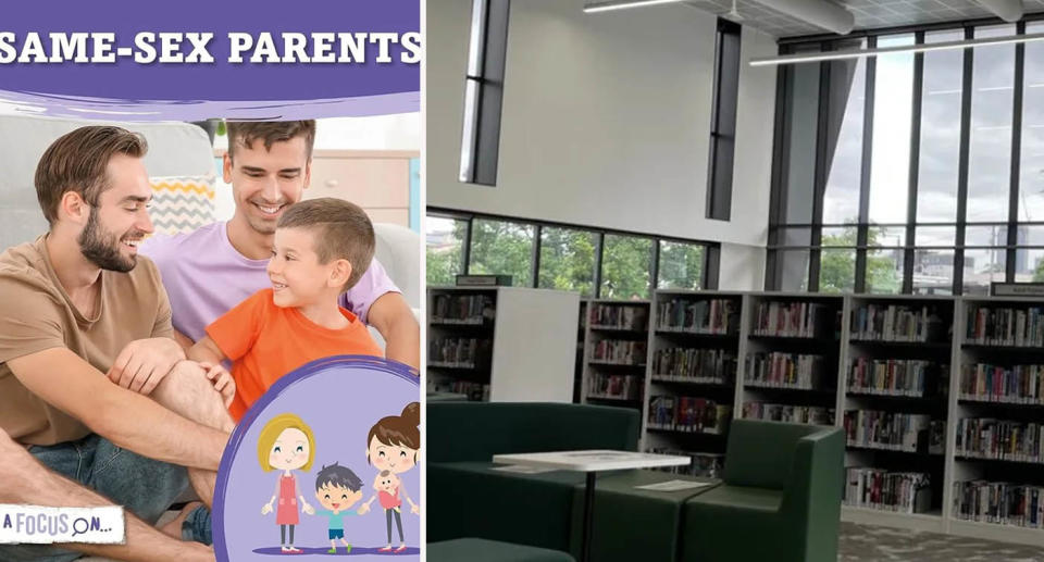 Same-sex parents book at Granville library Sydney. 