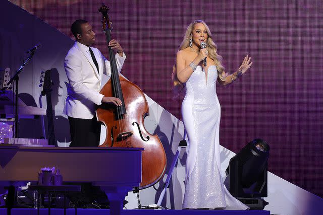 <p>Kevin Mazur/WireImage for MC</p> Carey said she is "grateful" for the success of her Christmas tour