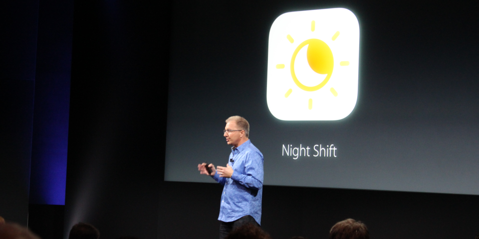 apple ios night shift