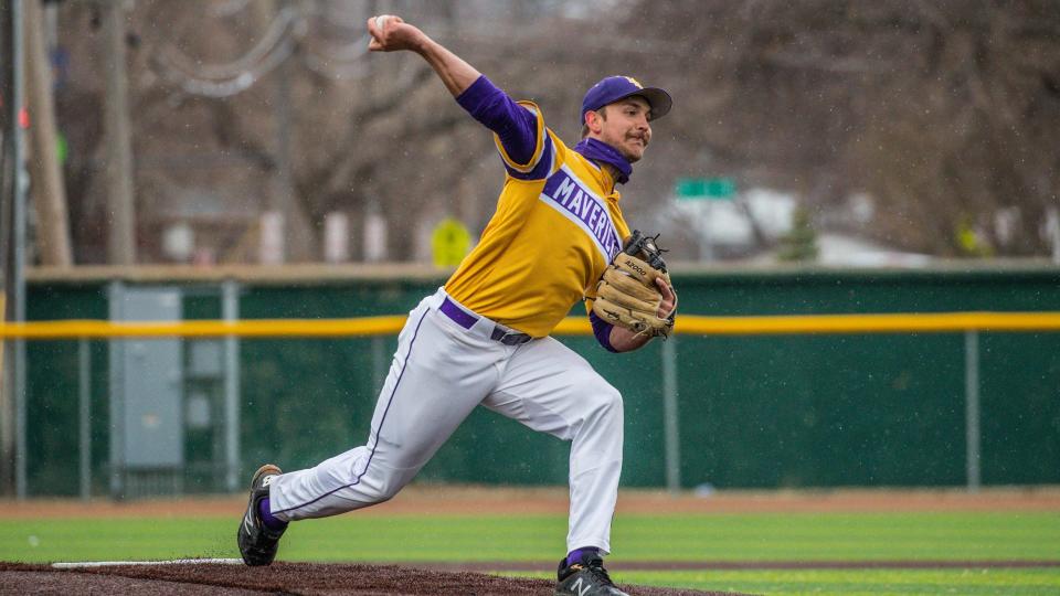 Mankato's Nick Altermatt has been one of the NSIC's best hitters and pitchers this season.