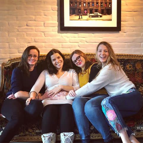 America Ferrera/Instagram Blake Lively, America Ferrera, Amber Tamblyn and Alexis Bledel