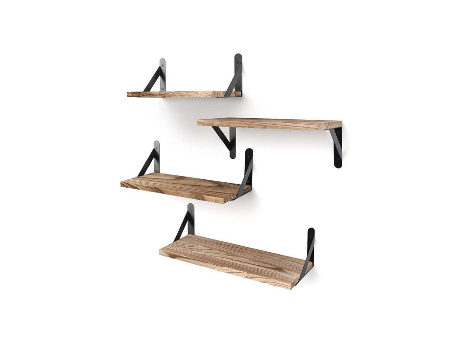 In need of stylish storage options? These floating shelves are a great option. (Source: Amazon)