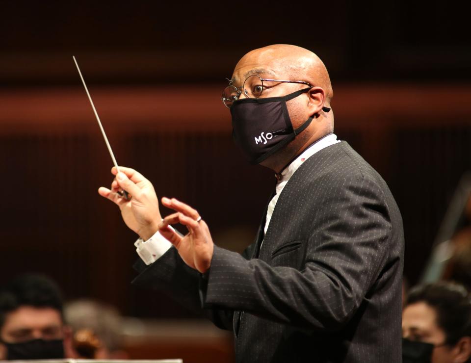 Guest conductor William Eddins leads the Milwaukee Symphony in a performance of Nino Rota's Concerto for Strings Nov. 12 concert at the Bradley Symphony Center.