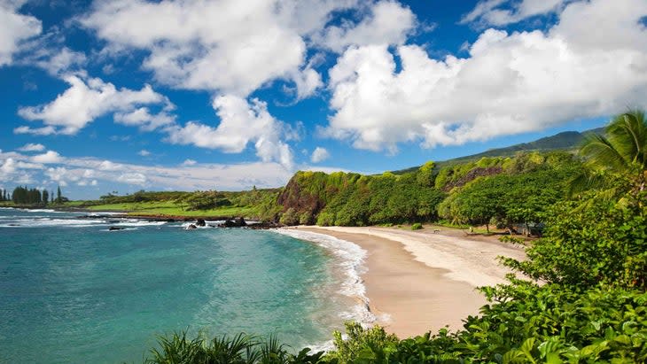 <span class="article__caption">The sea meets the shores of the Hana-Maui Resort.</span> (Photo: Courtesy Hana-Maui Resort)